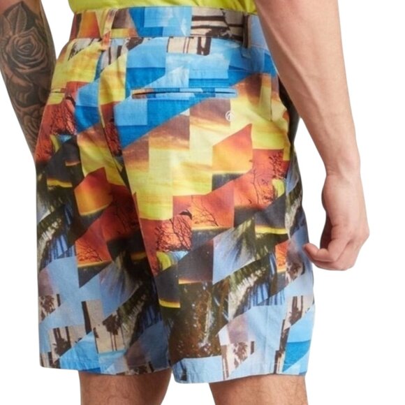 rag & bone Perry Sunset Print Cotton Ripstop Shorts - Picture 11 of 11